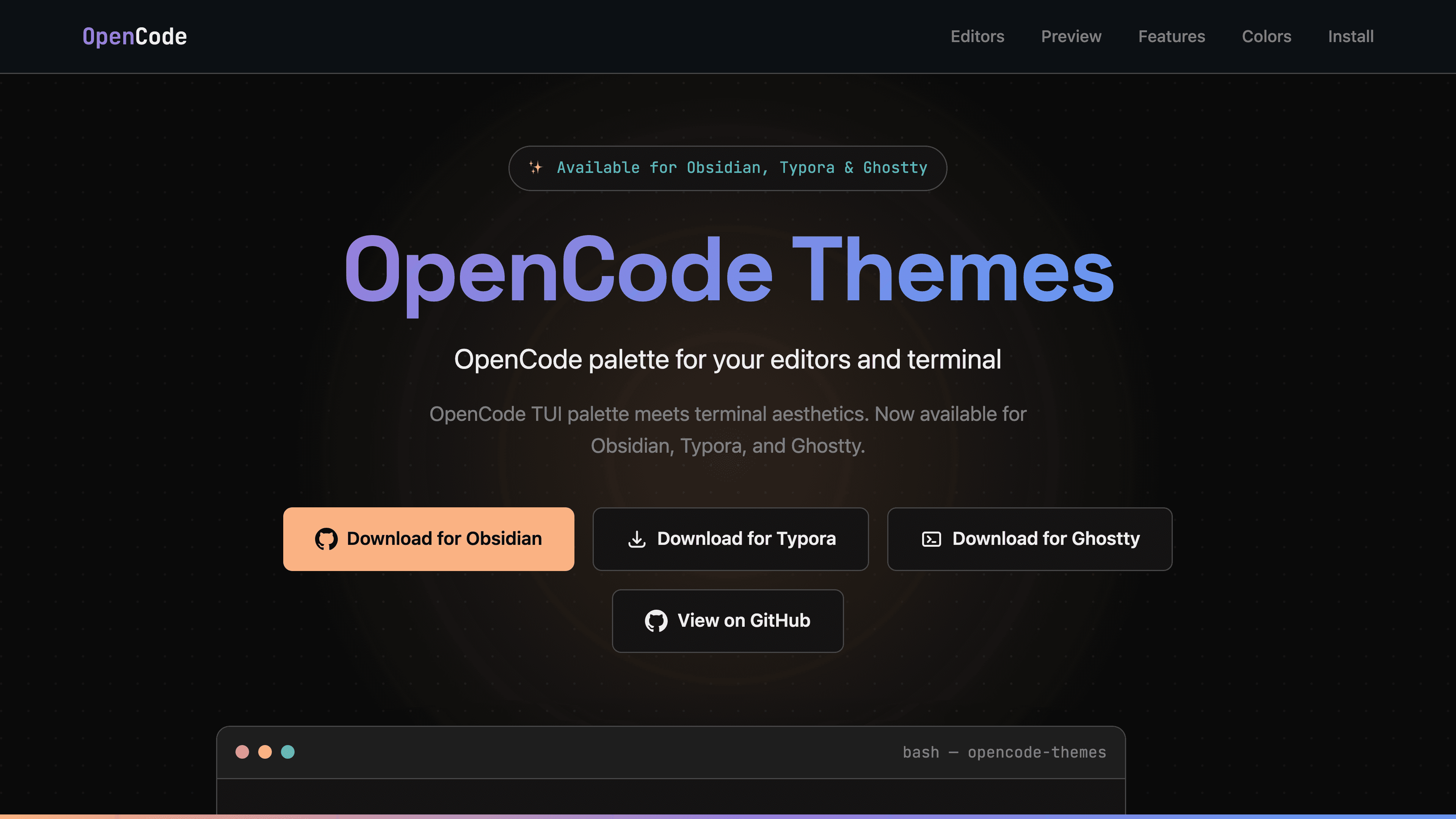 OpenCode Themes